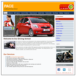 A New Driving School Website