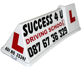 driving school headboard sign