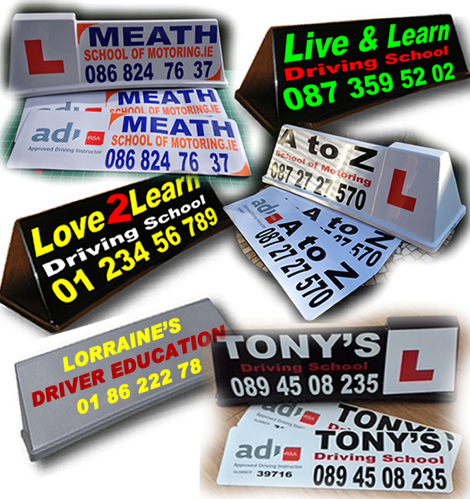 Stickers for Car Roof Box Driving School Roof Sign Vinyl Graphics 